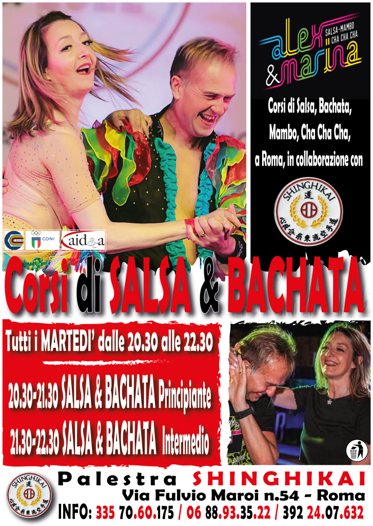 New !!! Stagio 2022/2023 - Nuovi Corsi di Salsa e Bachata con Alex e Marina